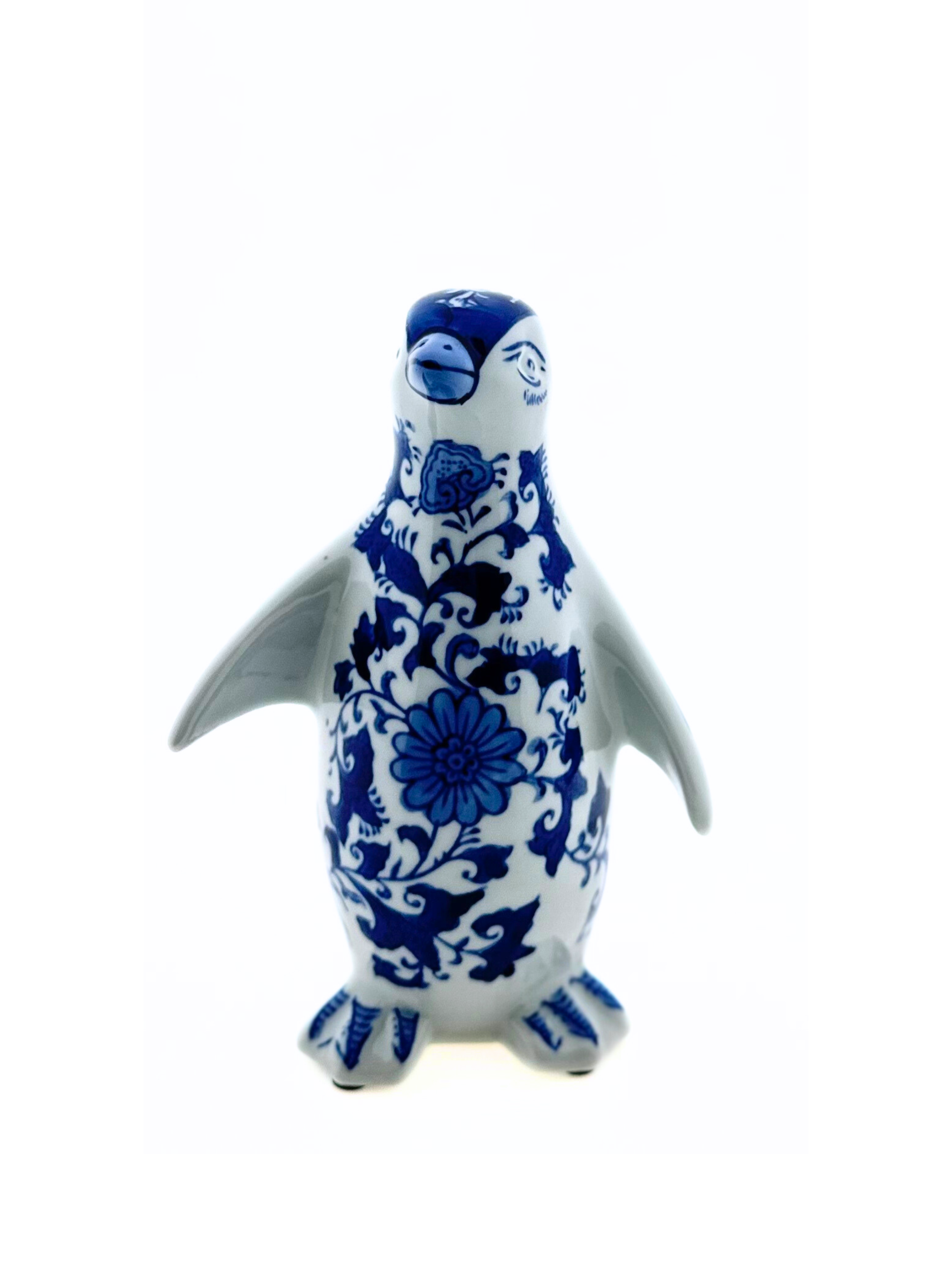 Urn Pinguïn Delfts Blauw